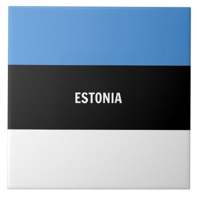 Azulejo Bandera de Estonia (Frente)