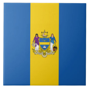 Azulejo Bandera de Filadelfia (Pensilvania)