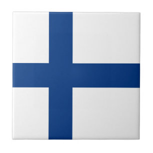 Azulejo Bandera de Finlandia