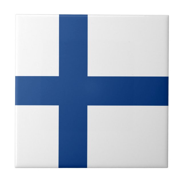Azulejo Bandera de Finlandia (Frente)