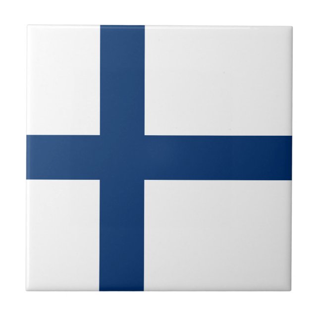 Azulejo Bandera de Finlandia (Frente)