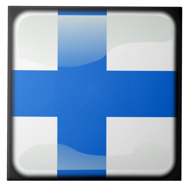 Azulejo Bandera de Finlandia (Frente)