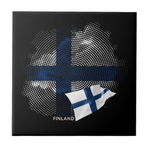Azulejo bandera de Finlandia