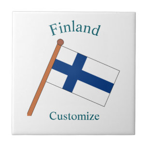 Azulejo Bandera de Finlandia Thunder_Cove
