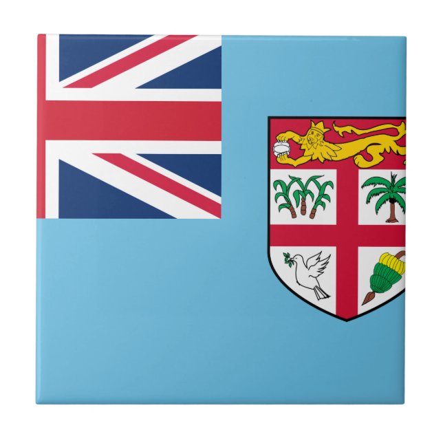 Azulejo Bandera de Fiyi (Frente)