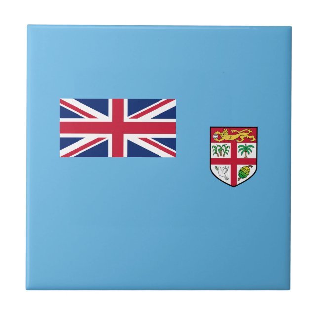 Azulejo Bandera de Fiyi (Frente)