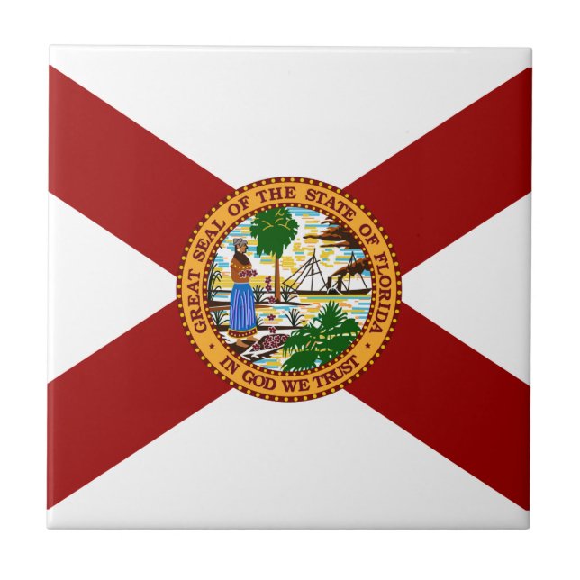Azulejo Bandera de Florida (Frente)
