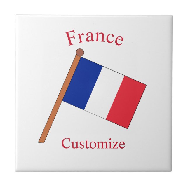 Azulejo Bandera de Francia Thunder_Cove (Frente)