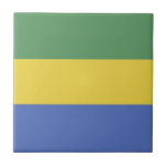 Azulejo Bandera de Gabón<br><div class="desc">¡Un regalo ideal para todos los patriotas de su país!</div>