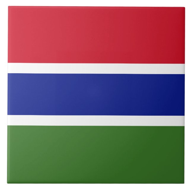 Azulejo Bandera de Gambia (Frente)