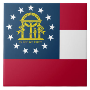 Azulejo Bandera de Georgia (estado de EE. UU.)
