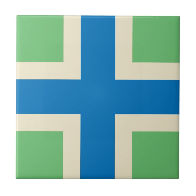 Azulejo Bandera de Gloucestershire (condado británico) (Frente)