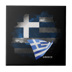 Azulejo bandera de Grecia