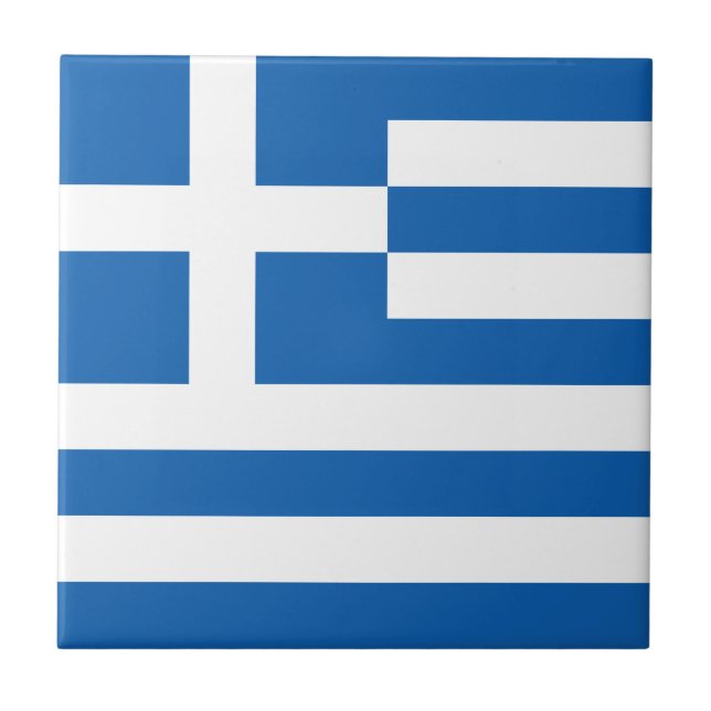 Azulejo Bandera de Grecia (Frente)