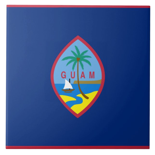 Azulejo Bandera de Guam (Frente)