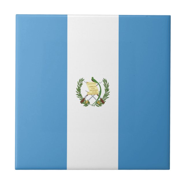 Azulejo Bandera de Guatemala (Frente)