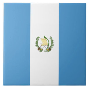 Azulejo Bandera de Guatemala