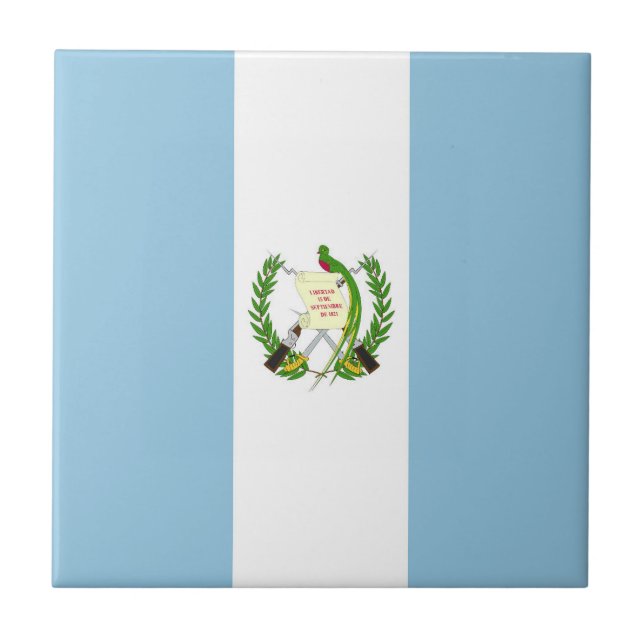 Azulejo Bandera de Guatemala (Frente)