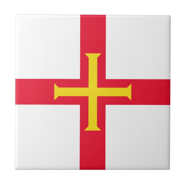 Azulejo Bandera de Guernsey (Frente)