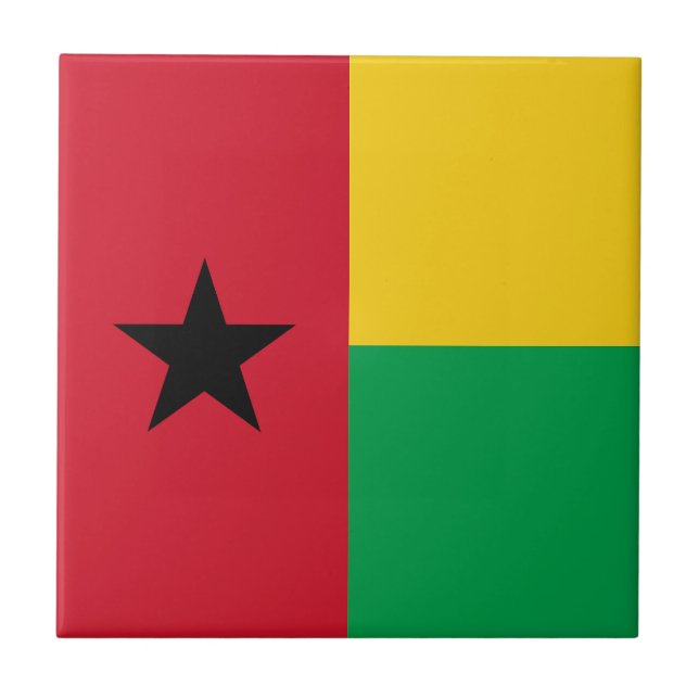 Azulejo Bandera de Guinea Bissau (Frente)