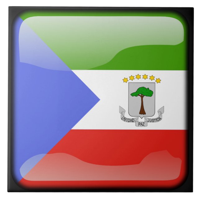 Azulejo Bandera de Guinea Ecuatorial (Frente)