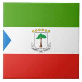 Azulejo Bandera de Guinea Ecuatorial (África)