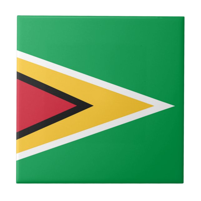 Azulejo Bandera de Guyana (Frente)
