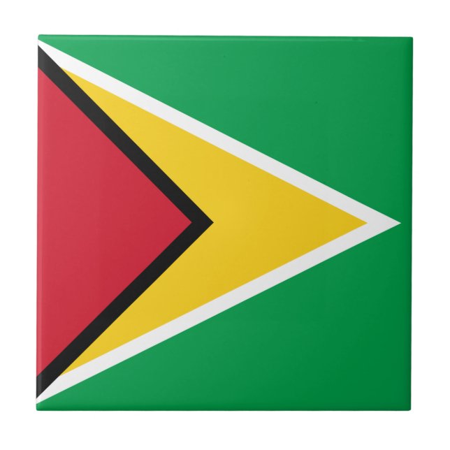 Azulejo Bandera de Guyana (Frente)