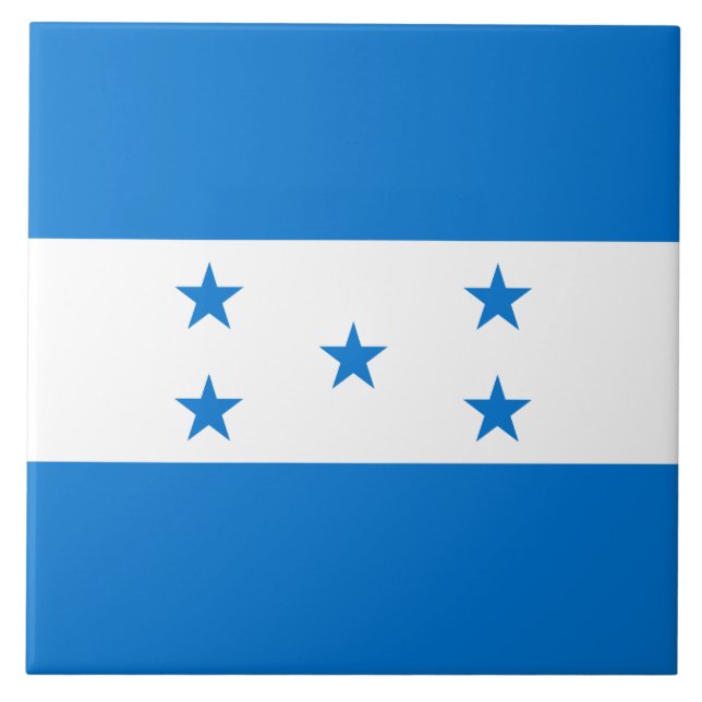 Azulejo Bandera de Honduras (Frente)