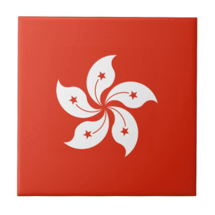 Azulejo Bandera de Hong Kong