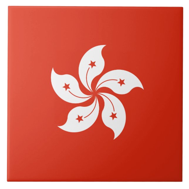 Azulejo Bandera de Hong Kong (Frente)