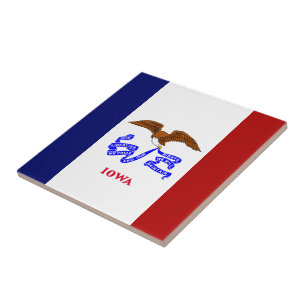 Azulejo Bandera de Iowa