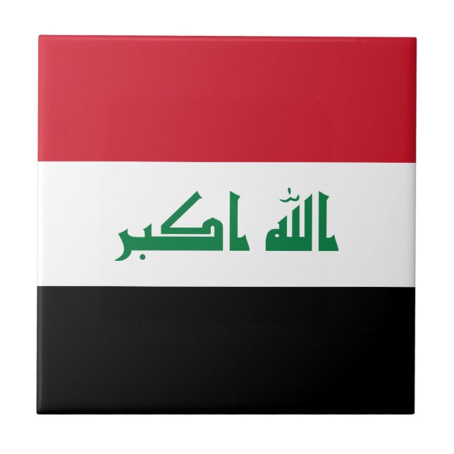 Azulejo Bandera de Irak (Frente)