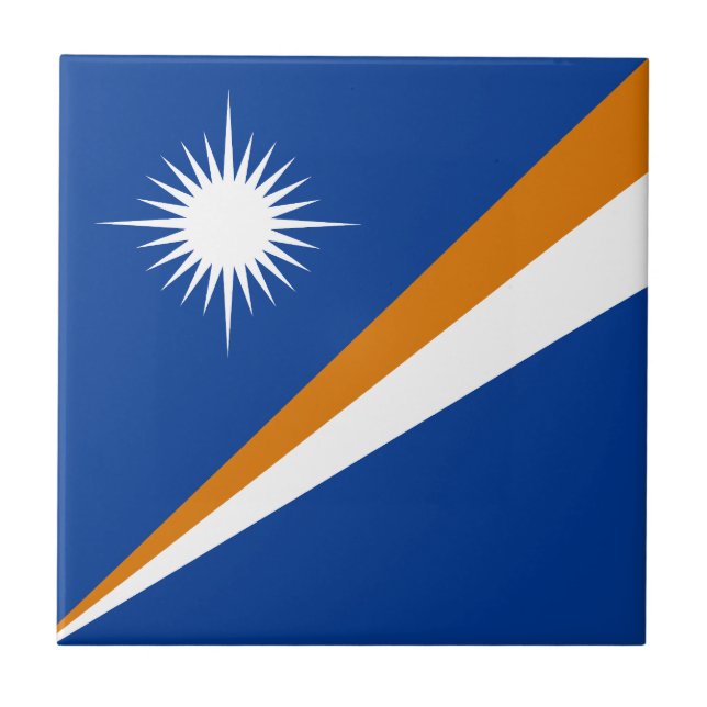 Azulejo Bandera de Islas Marshall (Frente)