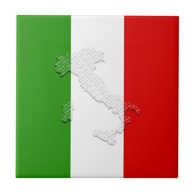 Azulejo Bandera de Italia (Frente)