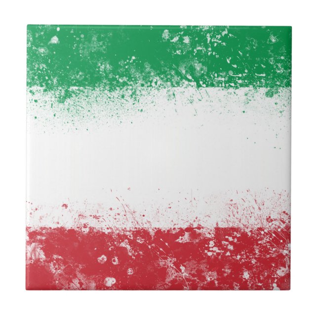 Azulejo Bandera de Italia (Frente)