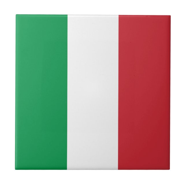 Azulejo Bandera de Italia (Frente)