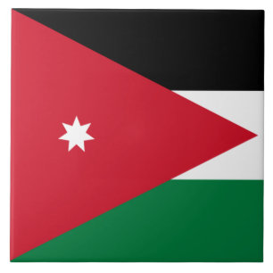 Azulejo Bandera de Jordania