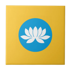 Azulejo Bandera de Kalmykia