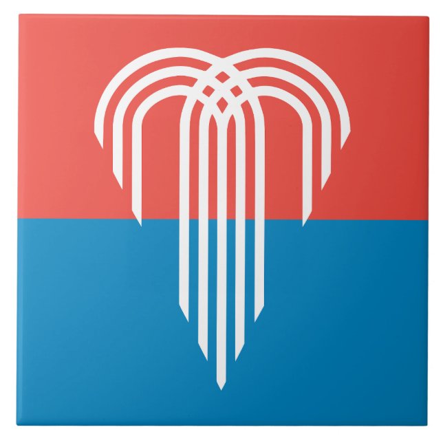 Azulejo Bandera de Kansas City (Missouri) (Frente)