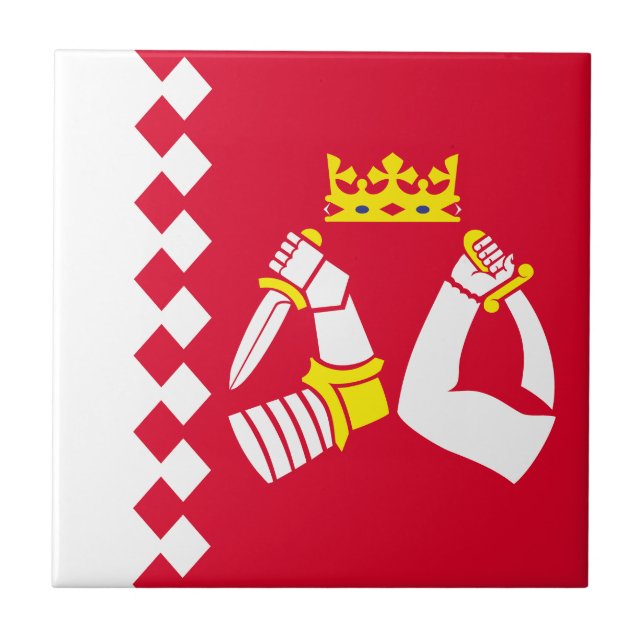 Azulejo Bandera de Karelia del Norte (Frente)