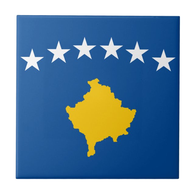 Azulejo Bandera de Kosovo (Frente)