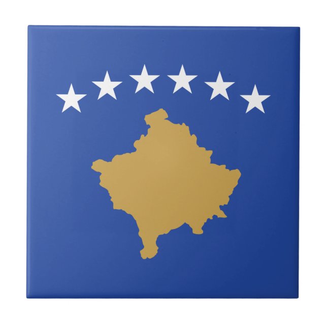 Azulejo Bandera de Kosovo (Frente)