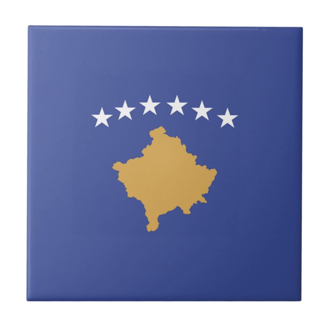 Azulejo Bandera de Kosovo (Frente)