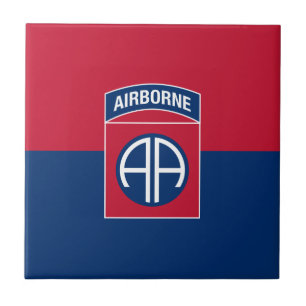 Azulejo Bandera de la 82ª División Aerotransportada Vetera