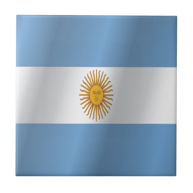 Azulejo Bandera de la Argentina (Frente)