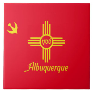 Azulejo Bandera de la ciudad de Albuquerque