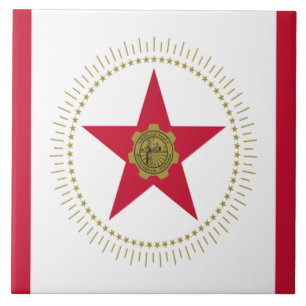 Azulejo Bandera de la ciudad de Birmingham (Alabama)