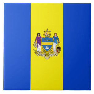 Azulejo Bandera de la ciudad de Filadelfia