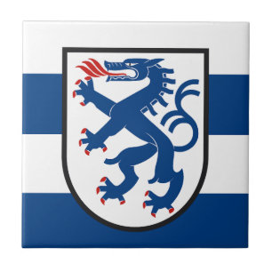 Azulejo bandera de la ciudad de Ingolstadt alemania símbol